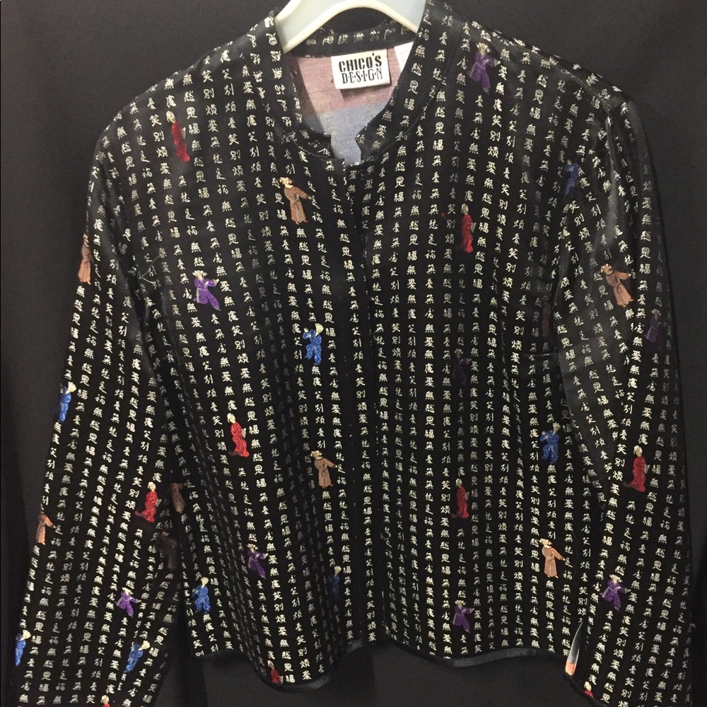 Chico’s Design silk jacket